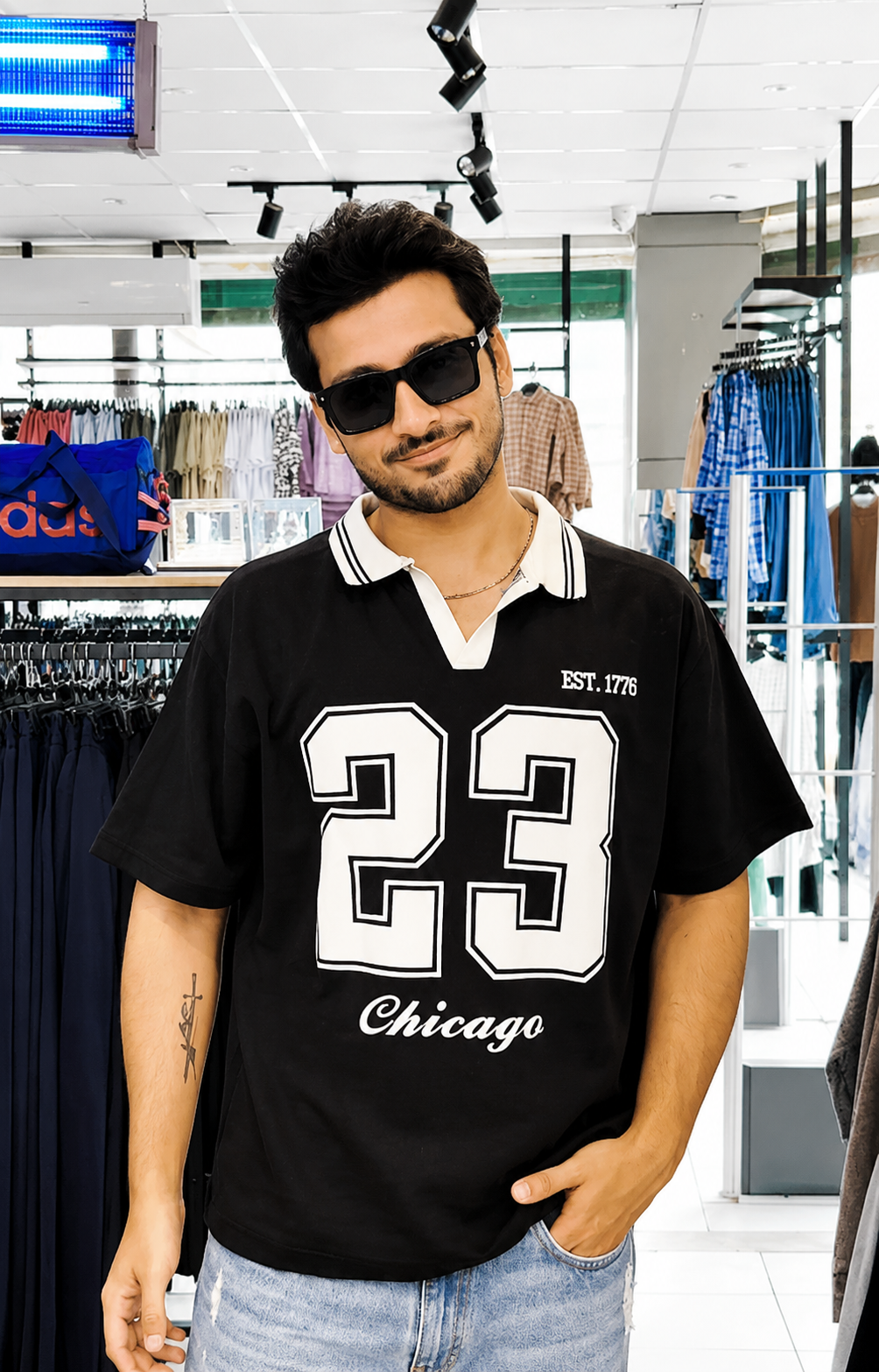 Vintage Oversized Polo T-Shirt