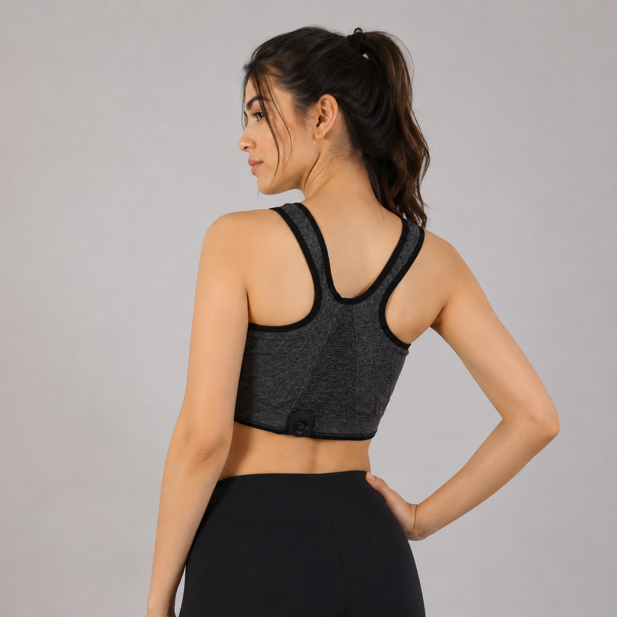 Comfort Fit Front-Zip Seamless Sports Bra