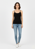 Women’s Sleeveless Tank Top – Black- WT-02