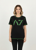 Women’s Black Gym T-Shirt – Breathable Athletic Workout & Training Top - WT-01