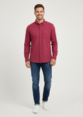 Mens Formal Shirt -Maroon (Laguna) MST-1