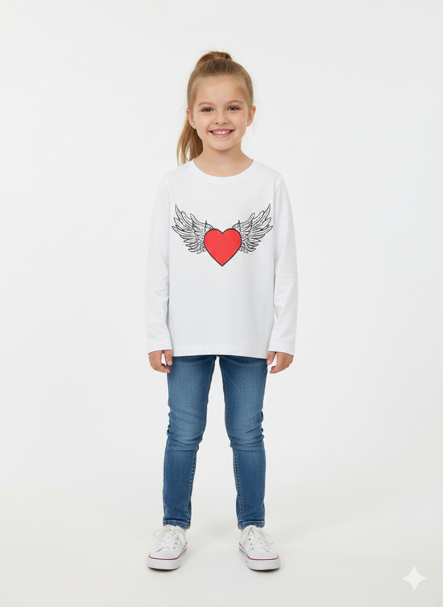 Girls Full Sleeves T-shirt (Reserved Brand) GT-13