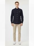 Men's Casual Shirt - Navy Blue (Ralph Lauren Brand) MS-07