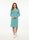 Girls Mint Green Long Sleeve Horse Graphic Top - GT-14