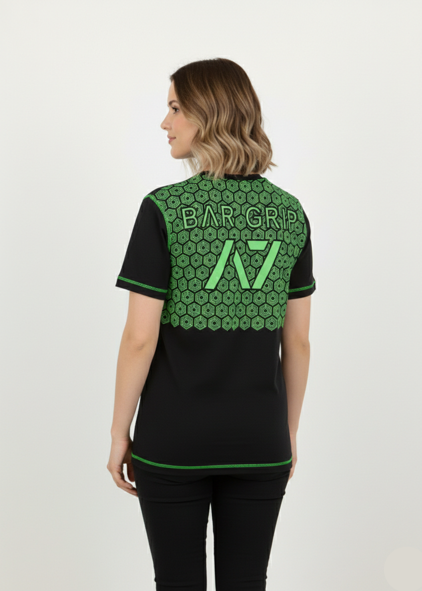 Women’s Black Gym T-Shirt – Breathable Athletic Workout & Training Top - WT-01