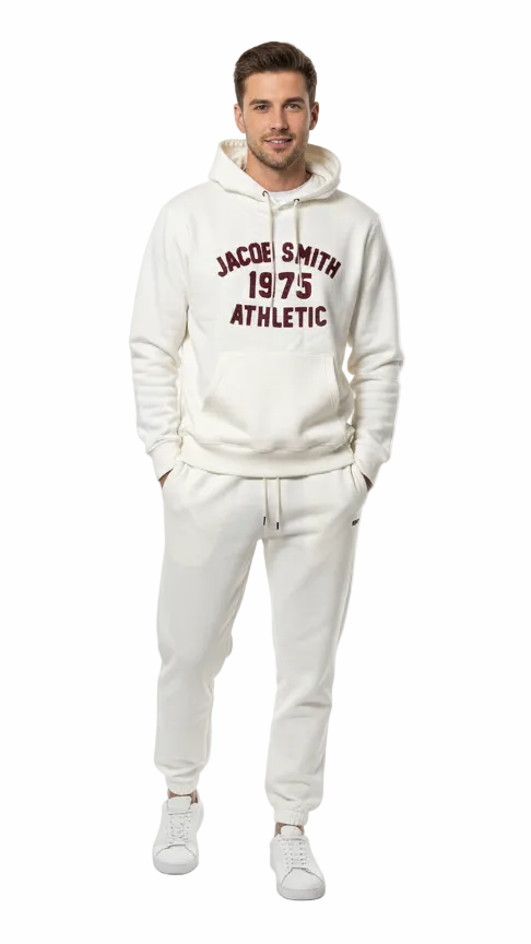 Tracksuit for Mens in White Color (Jacob Smith Brand)