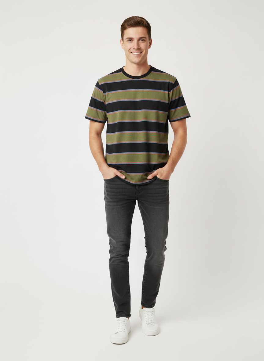 Mens T-shirt - Green (Blend Brand) - MT01
