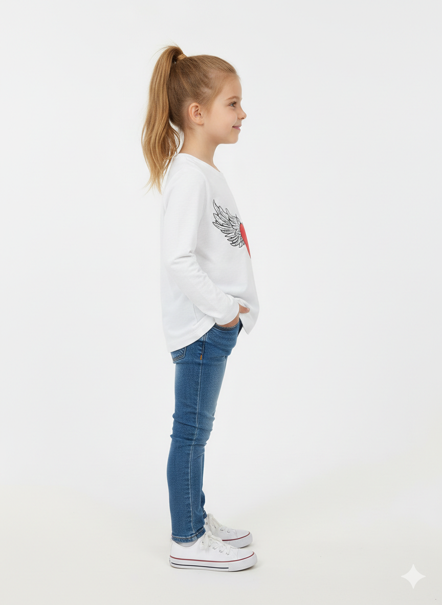 Girls Full Sleeves T-shirt (Reserved Brand) GT-13