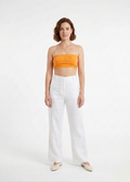 Linear Strapless Top - Orange - (W-28)