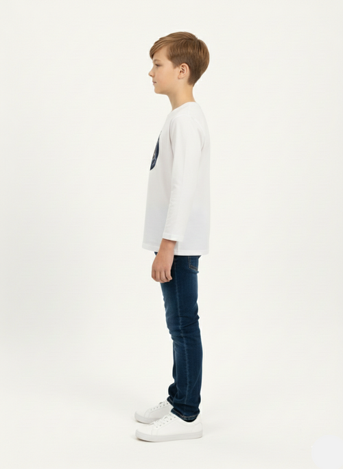 Boys “Meet The Racing Legend” Graphic Full Sleeve Shirt BT-18