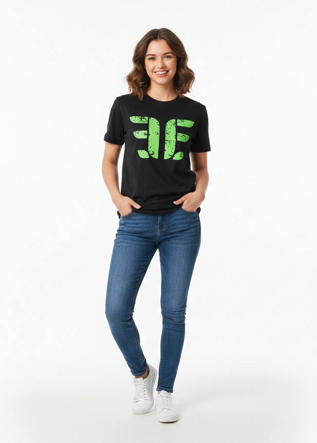 Girls T-shirt - Black (A7 Brand) - WT02