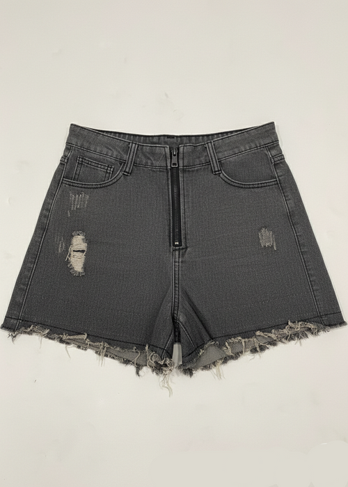 Girls Denim Shorts - Grey WST-1