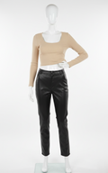 Girls Crop Top T-Shirt - Peach
