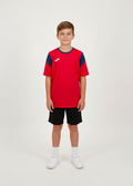 Kids Boys Dry Fit Half Sleeves T-shirt - Red  - BT-1
