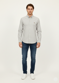 Men's Casual Shirt - Light Grey (Ralph Lauren Brand) MS-06