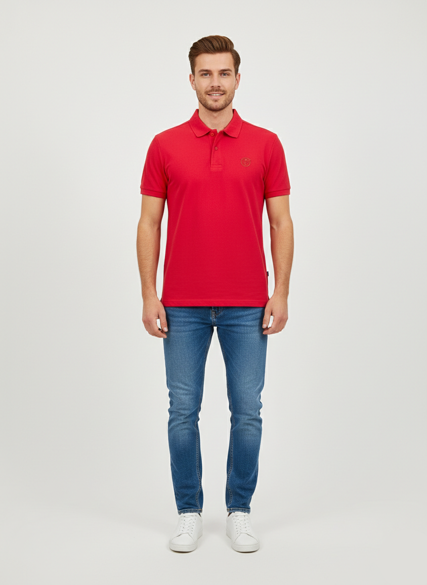 Mens Polo T-shirt - Red Color (Payper Brand) - MPT07