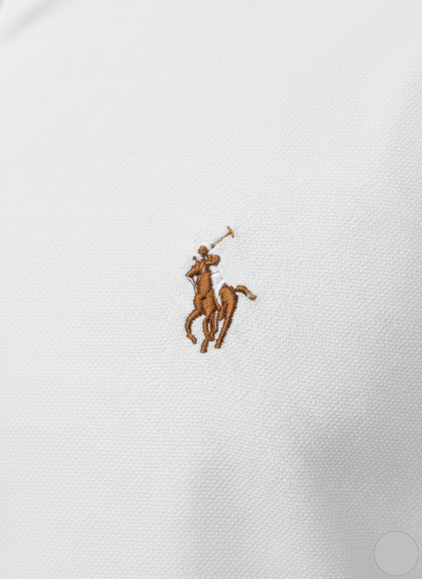 Men's Casual Shirt - White (Ralph Lauren Brand) MS-02