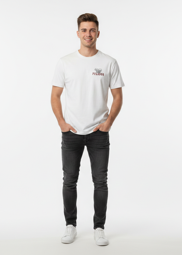 Mens Oversized T-shirt - White (Pegador Brand) - (MT-07)