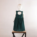 Lily Emerald Green Textured Girls’ Frock