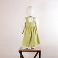 Lily Pistachio Green Textured Girls’ Frock