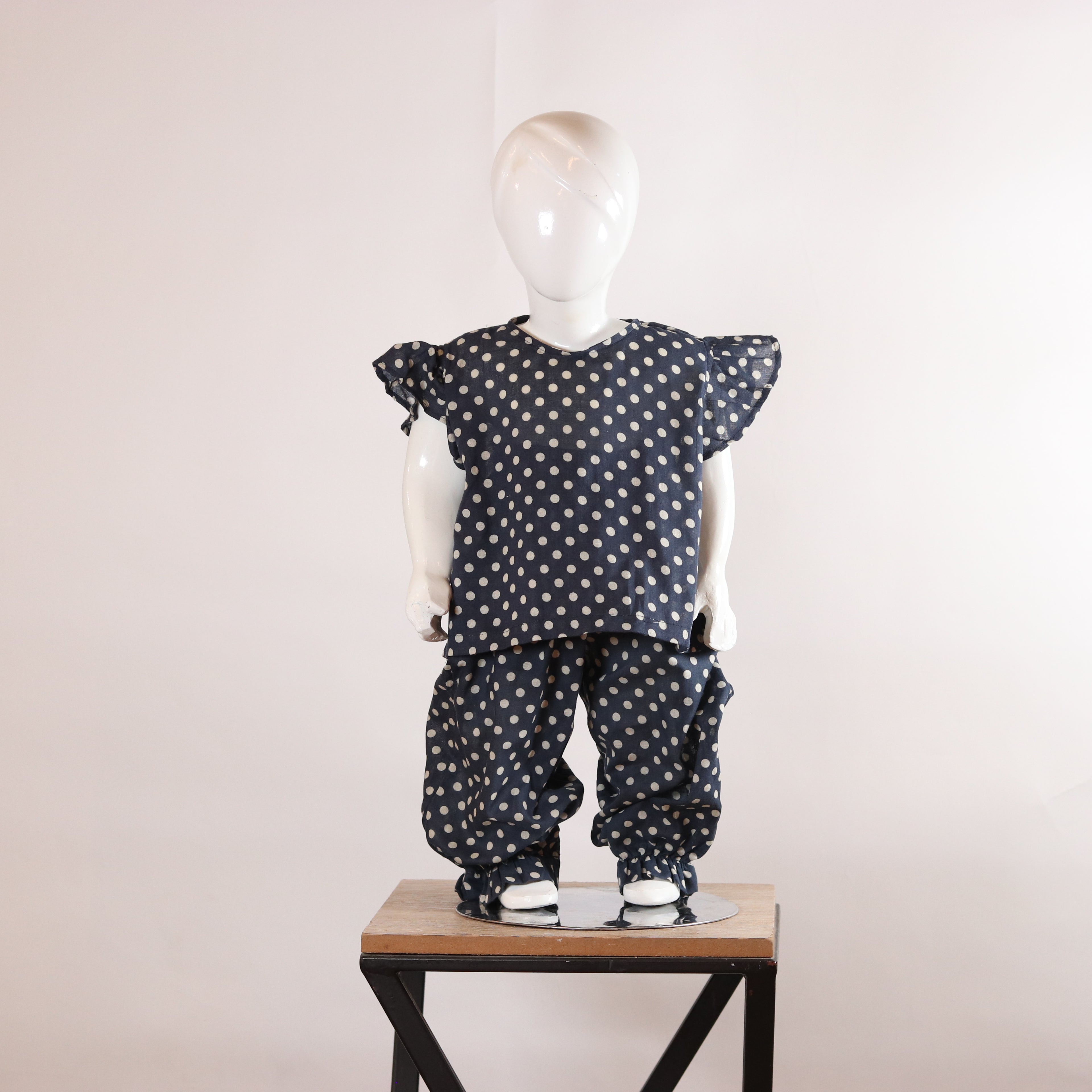 Lily Navy Polka Dot Girls’ Co-ord Set