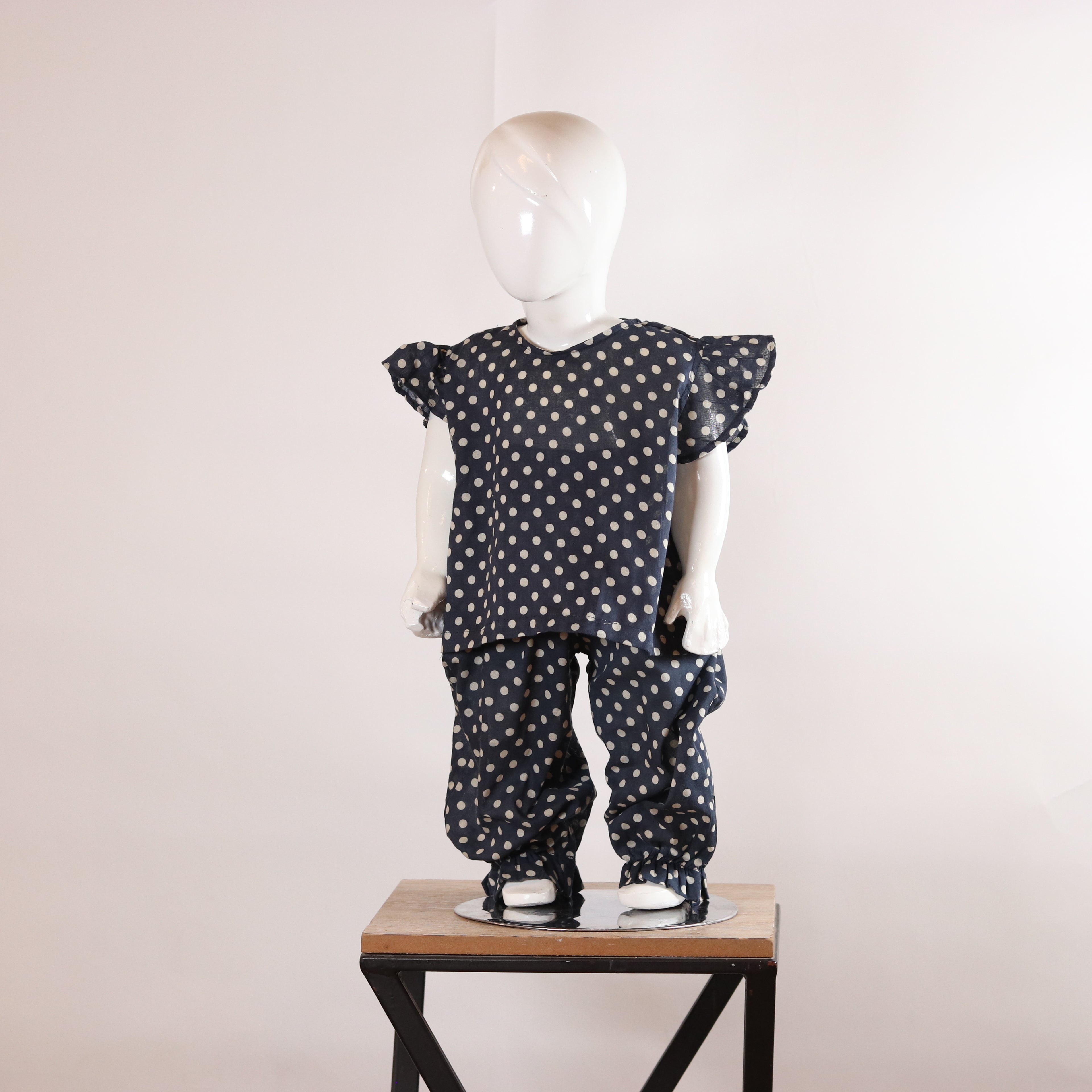 Lily Navy Polka Dot Girls’ Co-ord Set