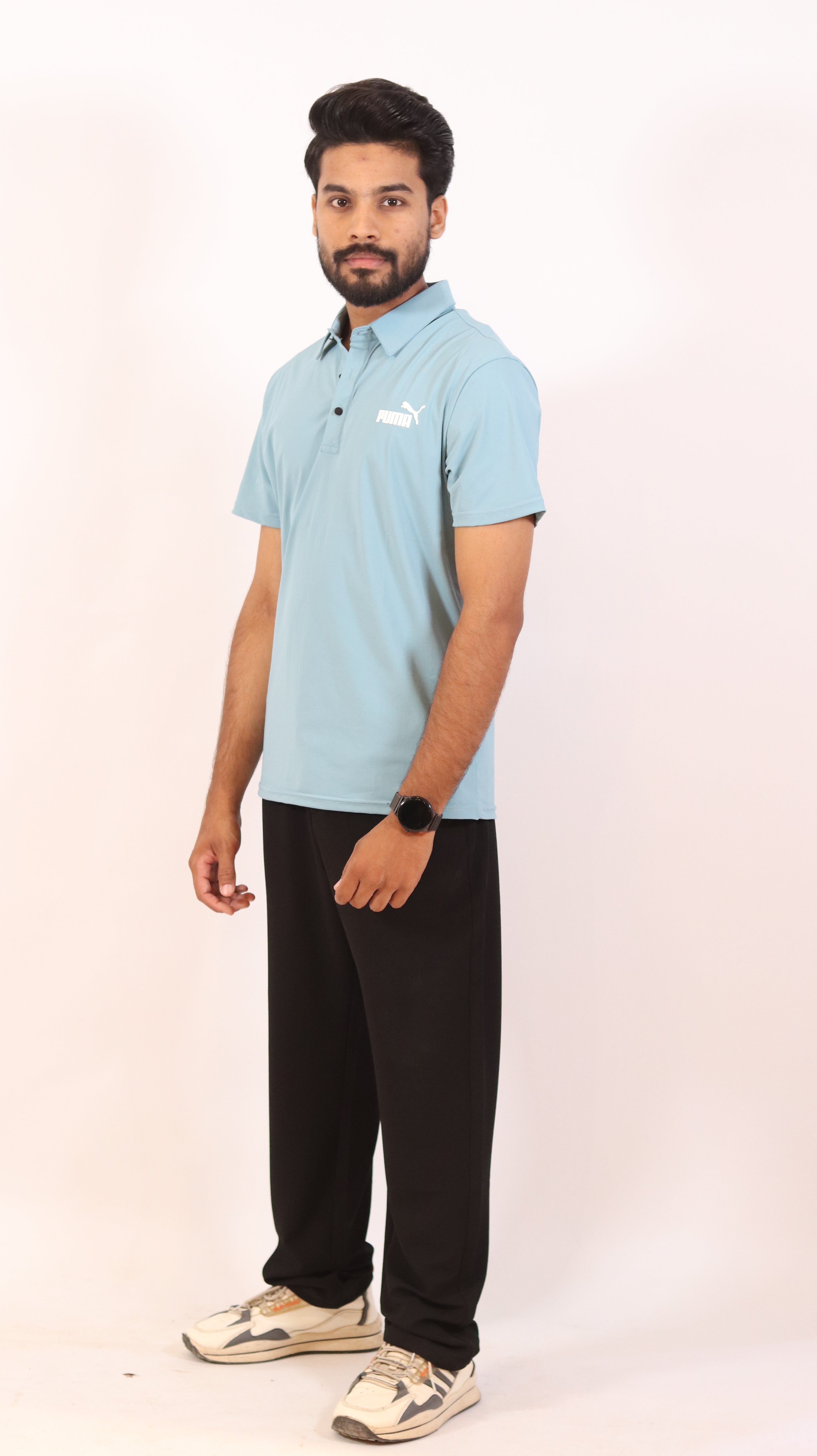 Sky Blue Performance Polo Shirt
