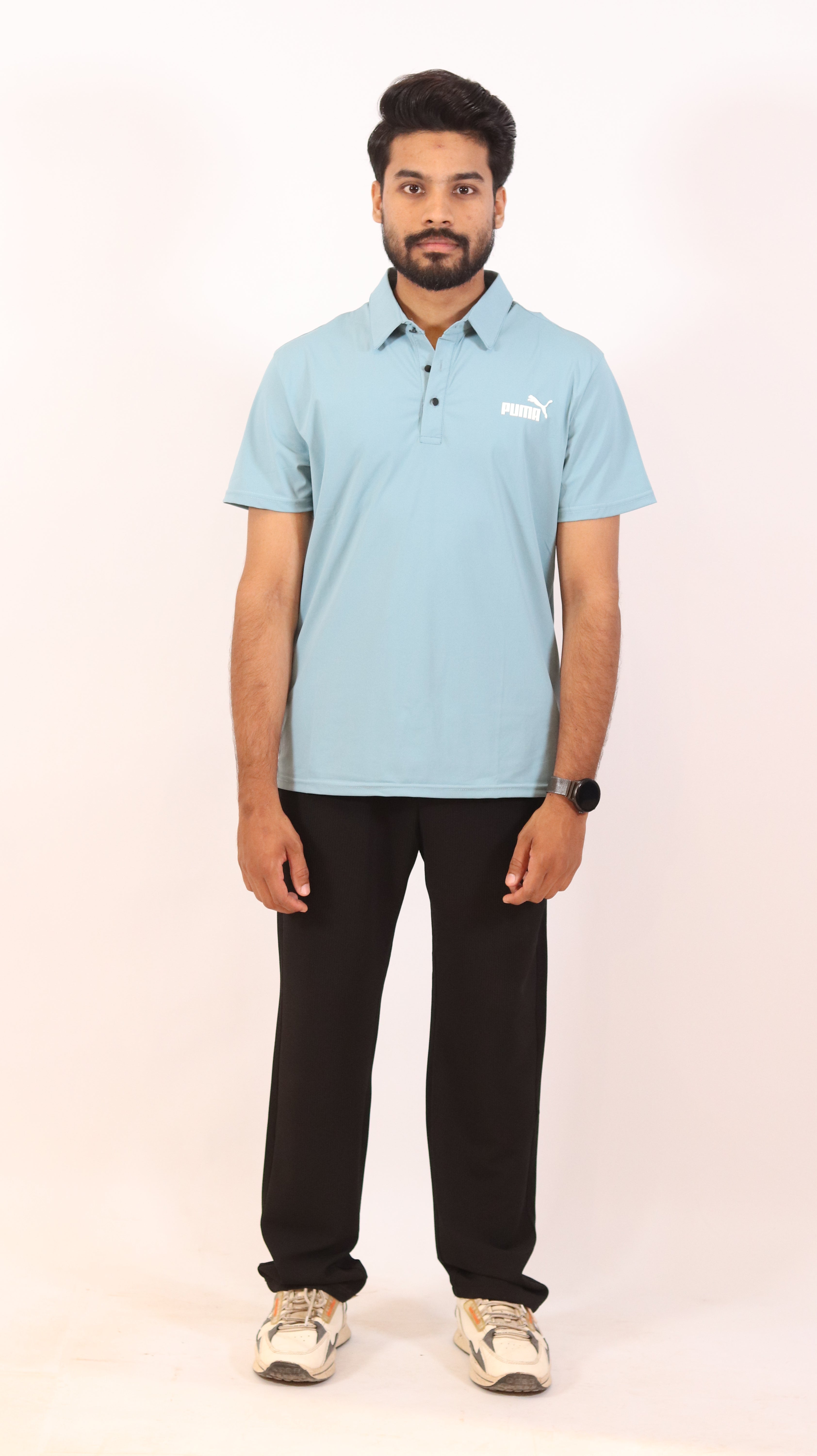 Sky Blue Performance Polo Shirt