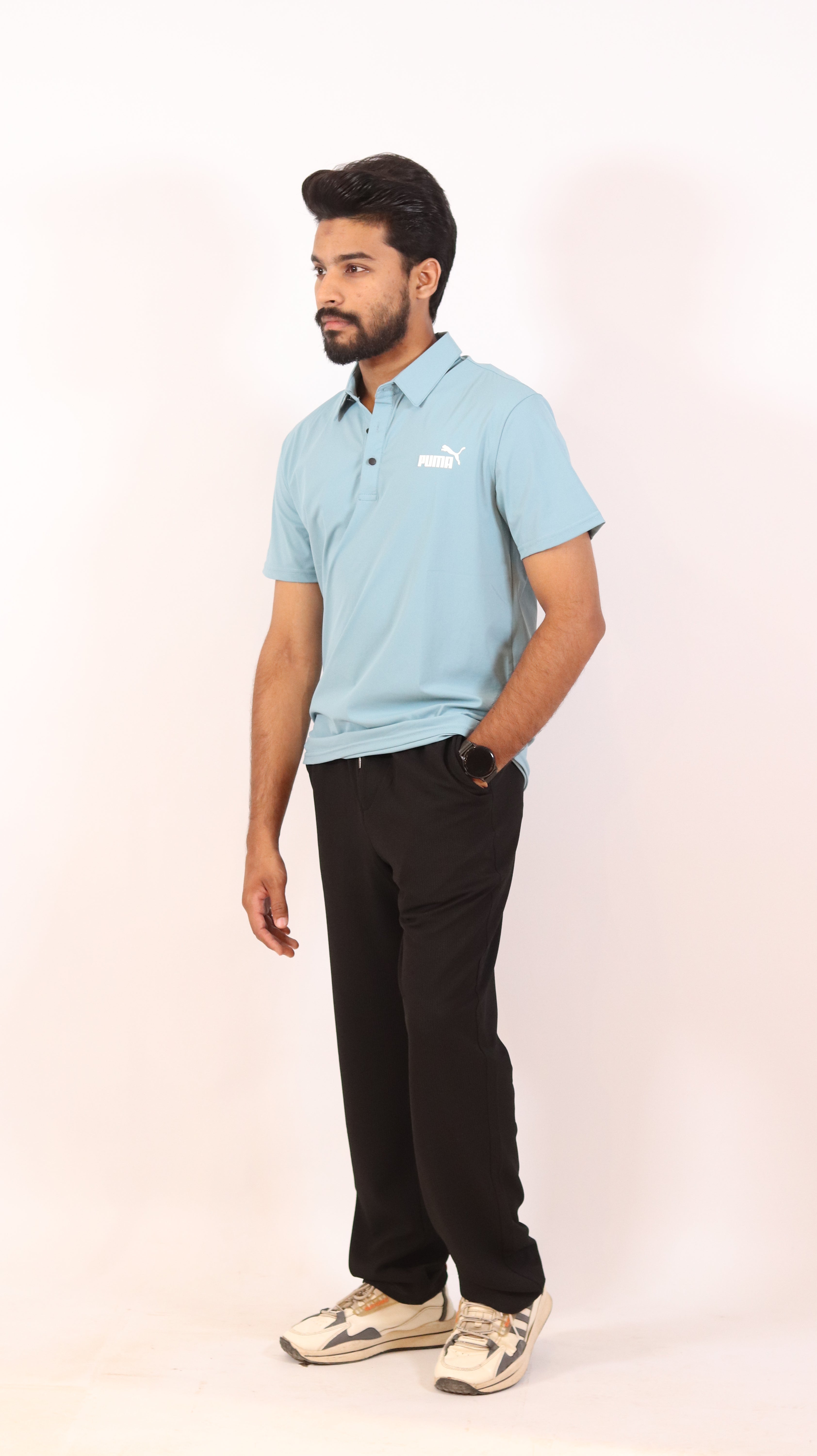 Sky Blue Performance Polo Shirt