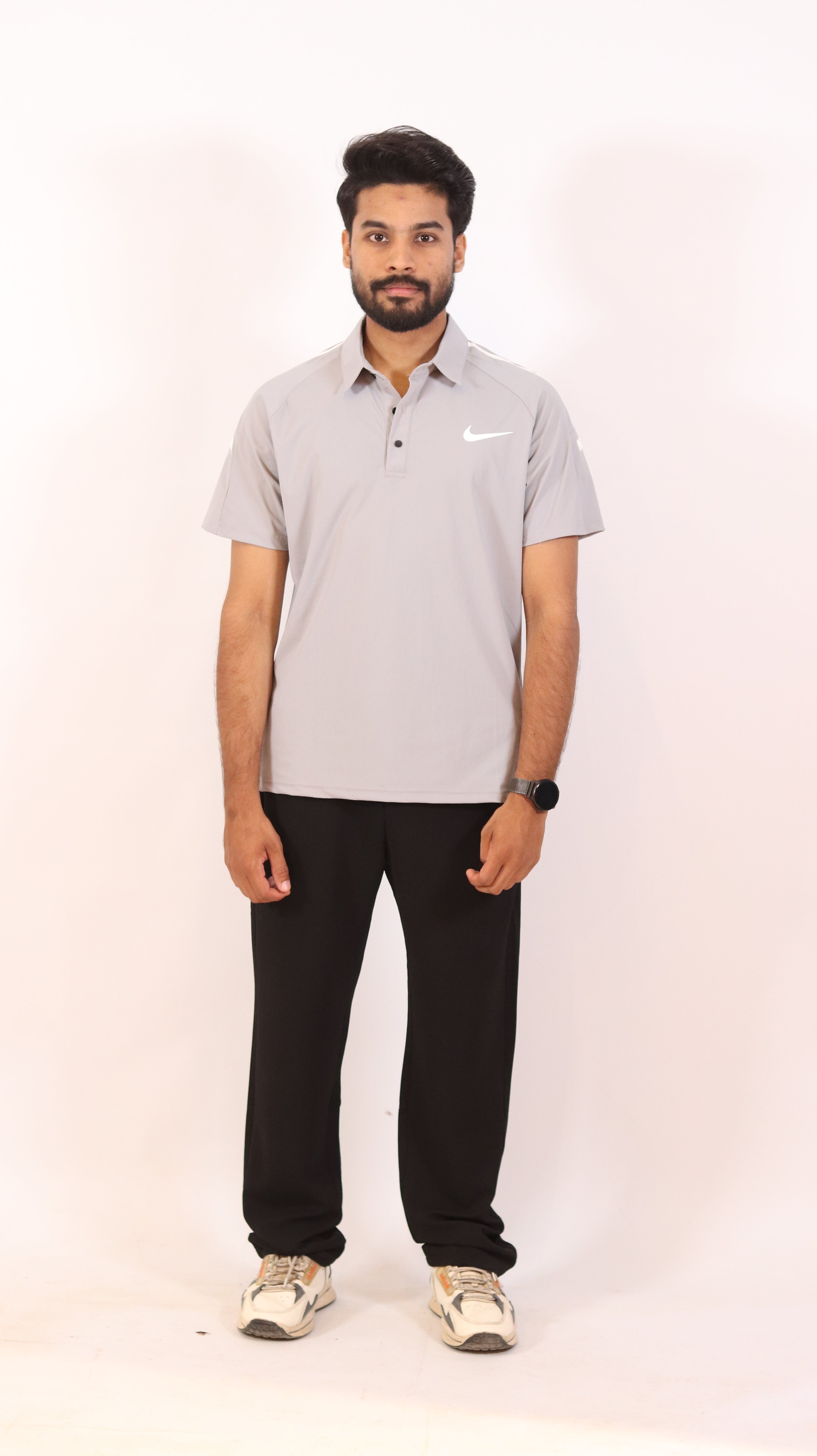 Men’s Nike Light Grey Polo