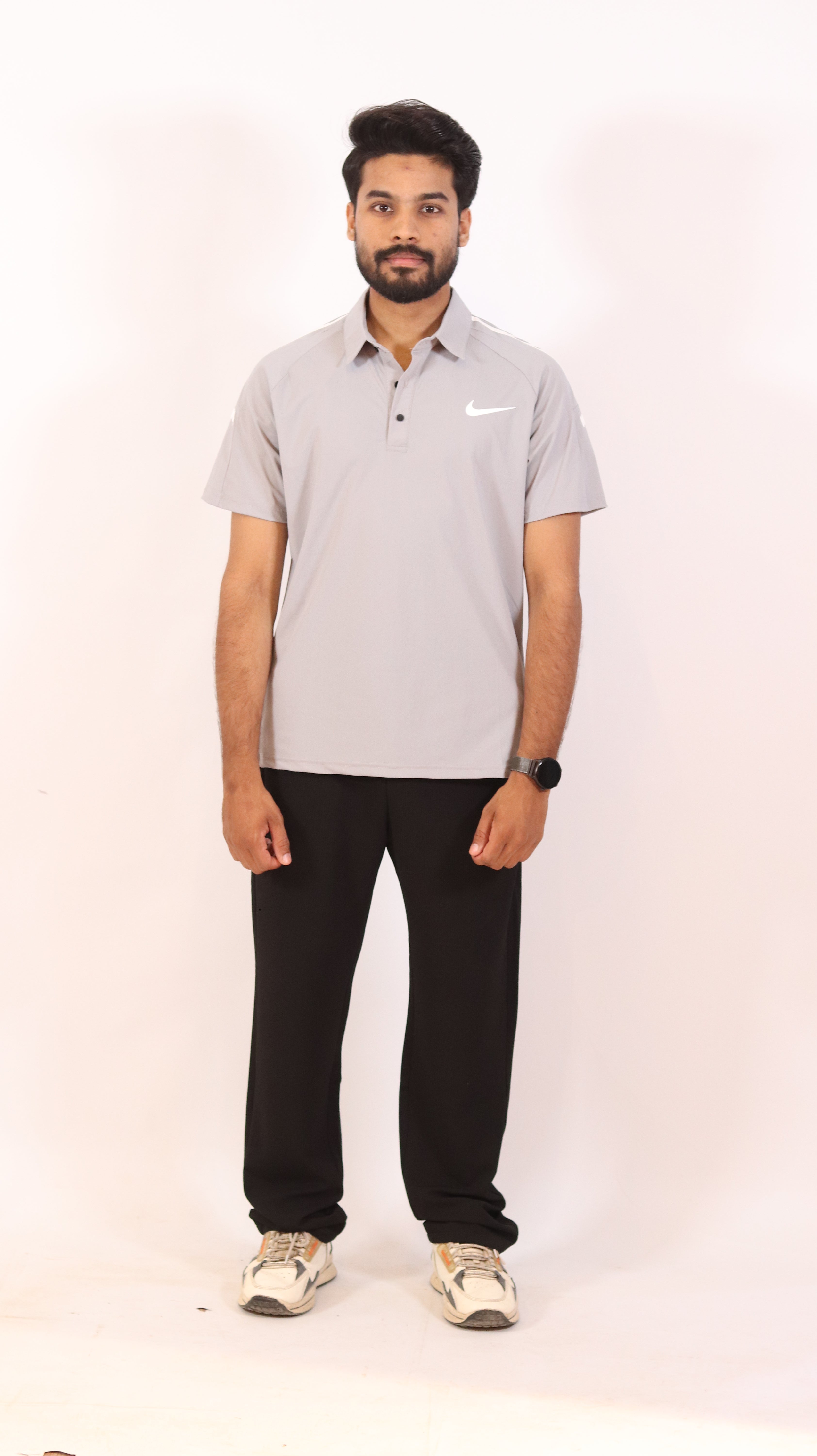 Men’s Nike Light Grey Polo