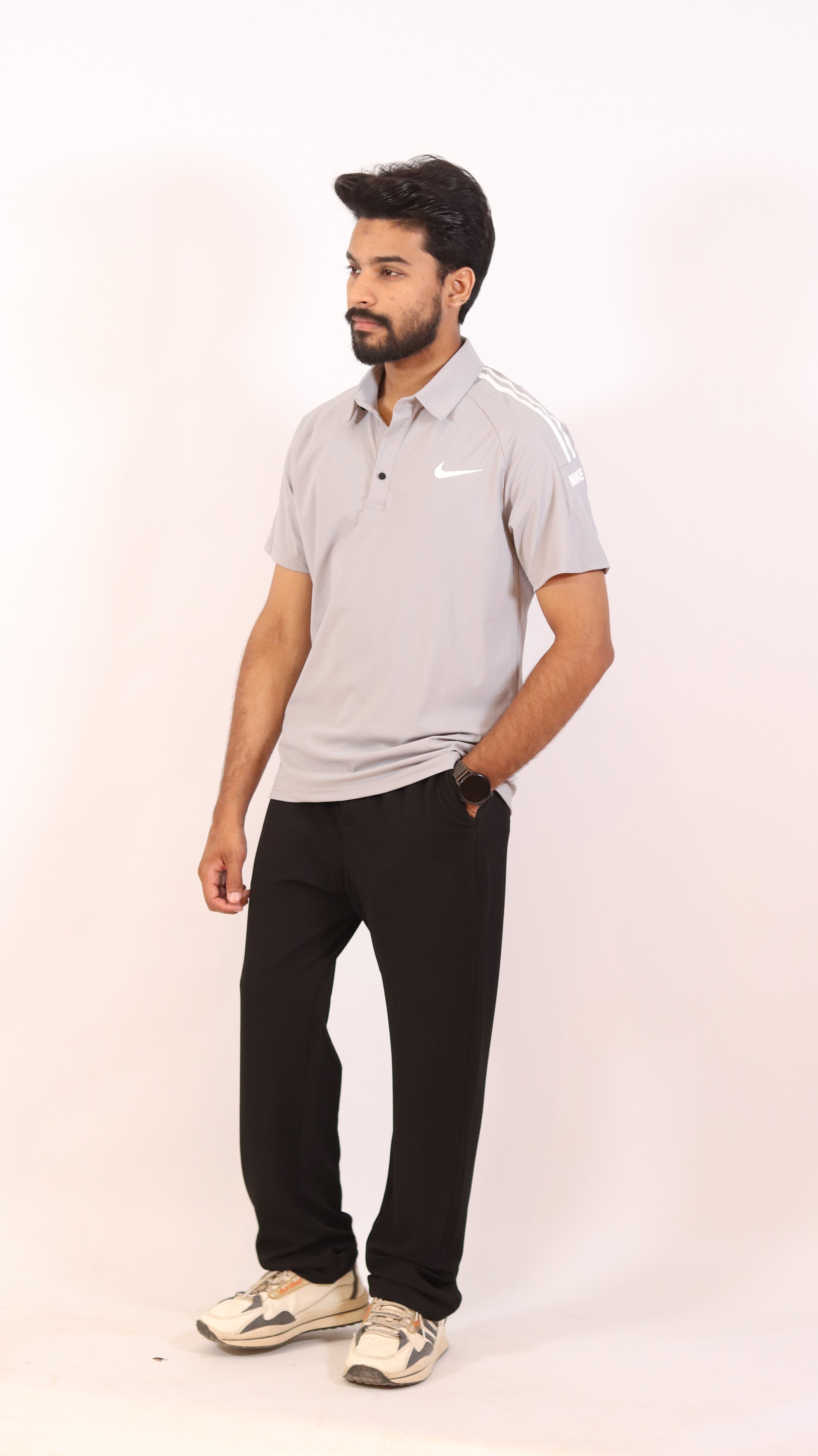 Men’s Nike Light Grey Polo