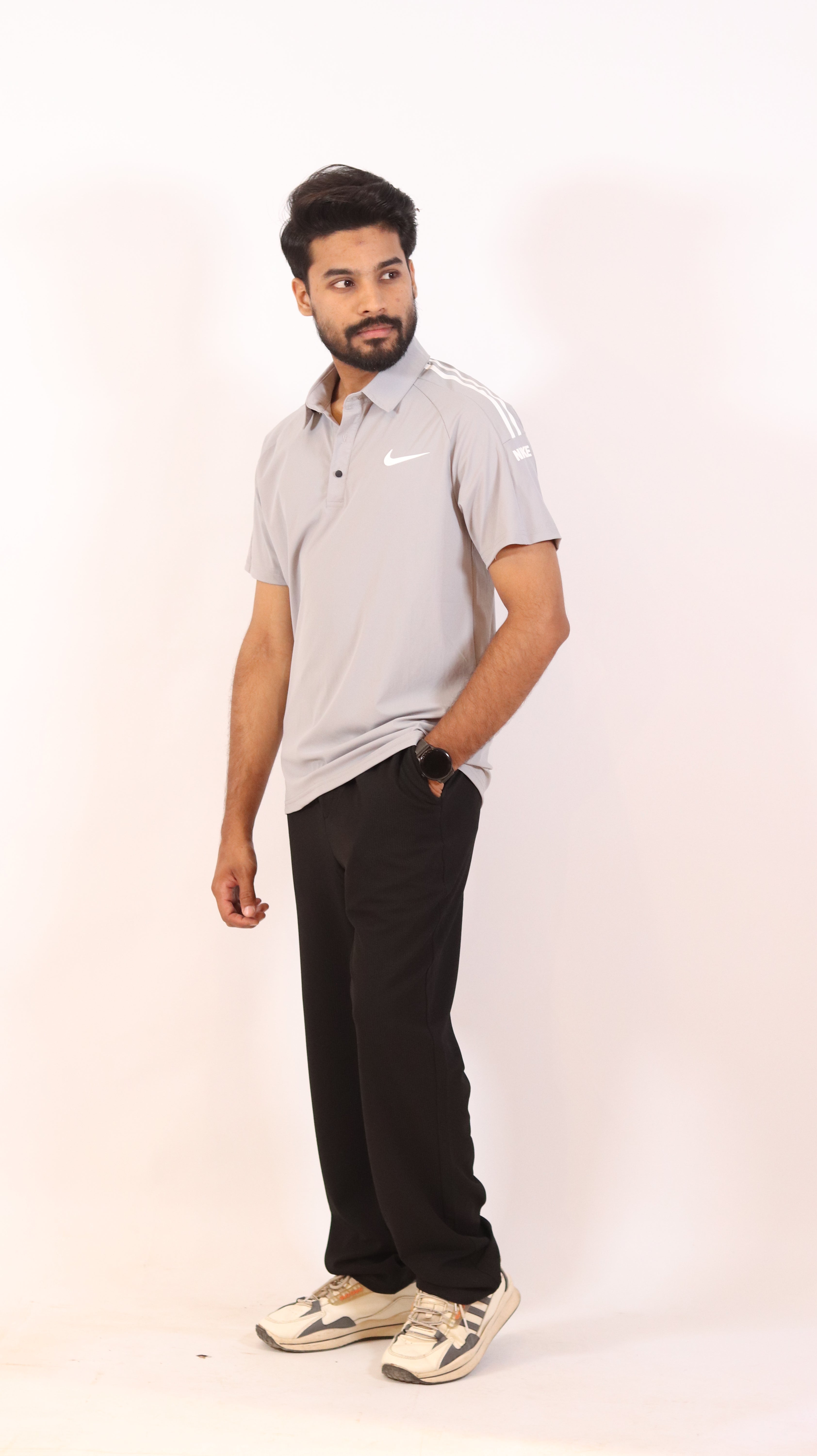 Men’s Nike Light Grey Polo