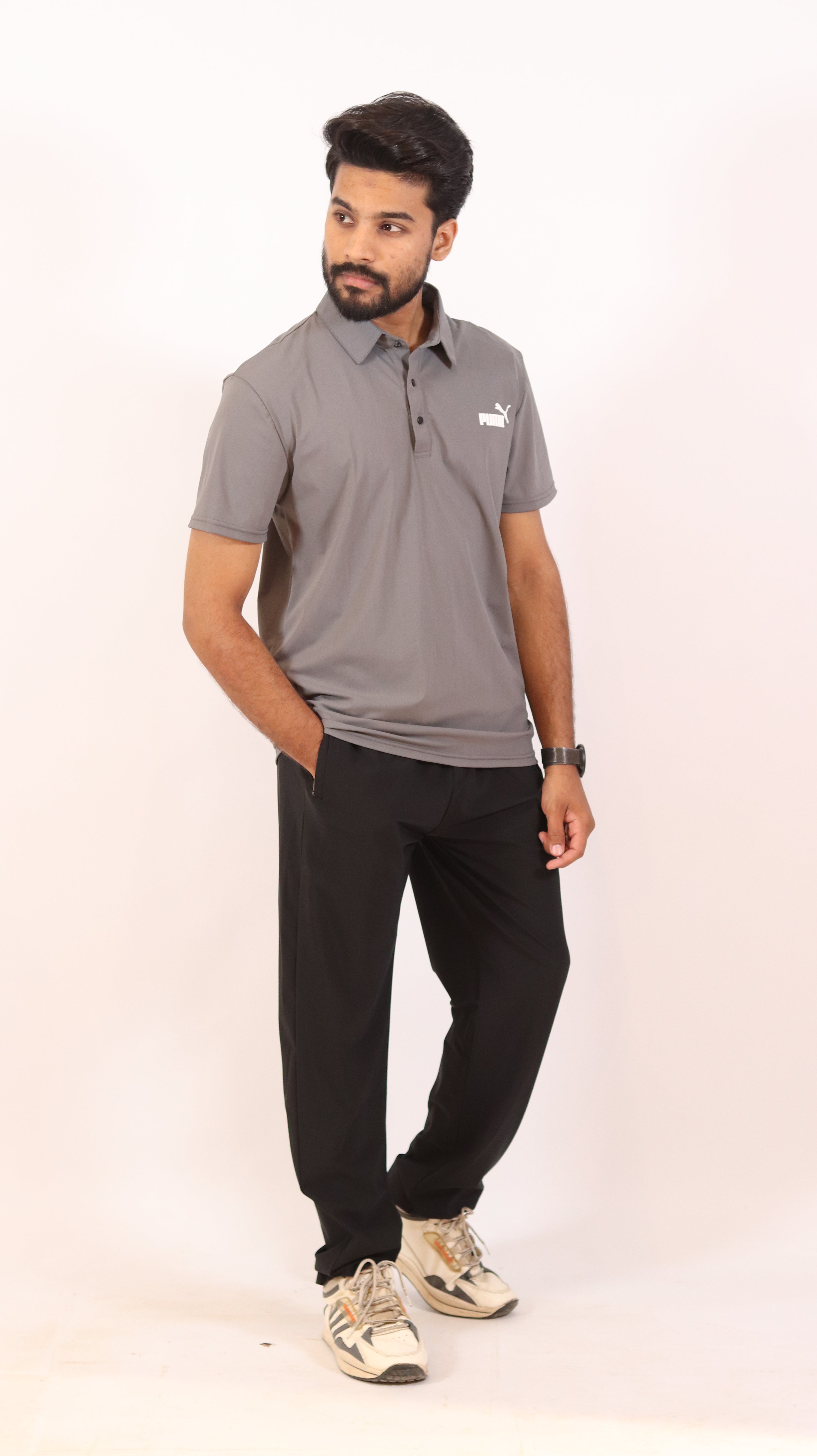 Men’s Puma Grey Polo
