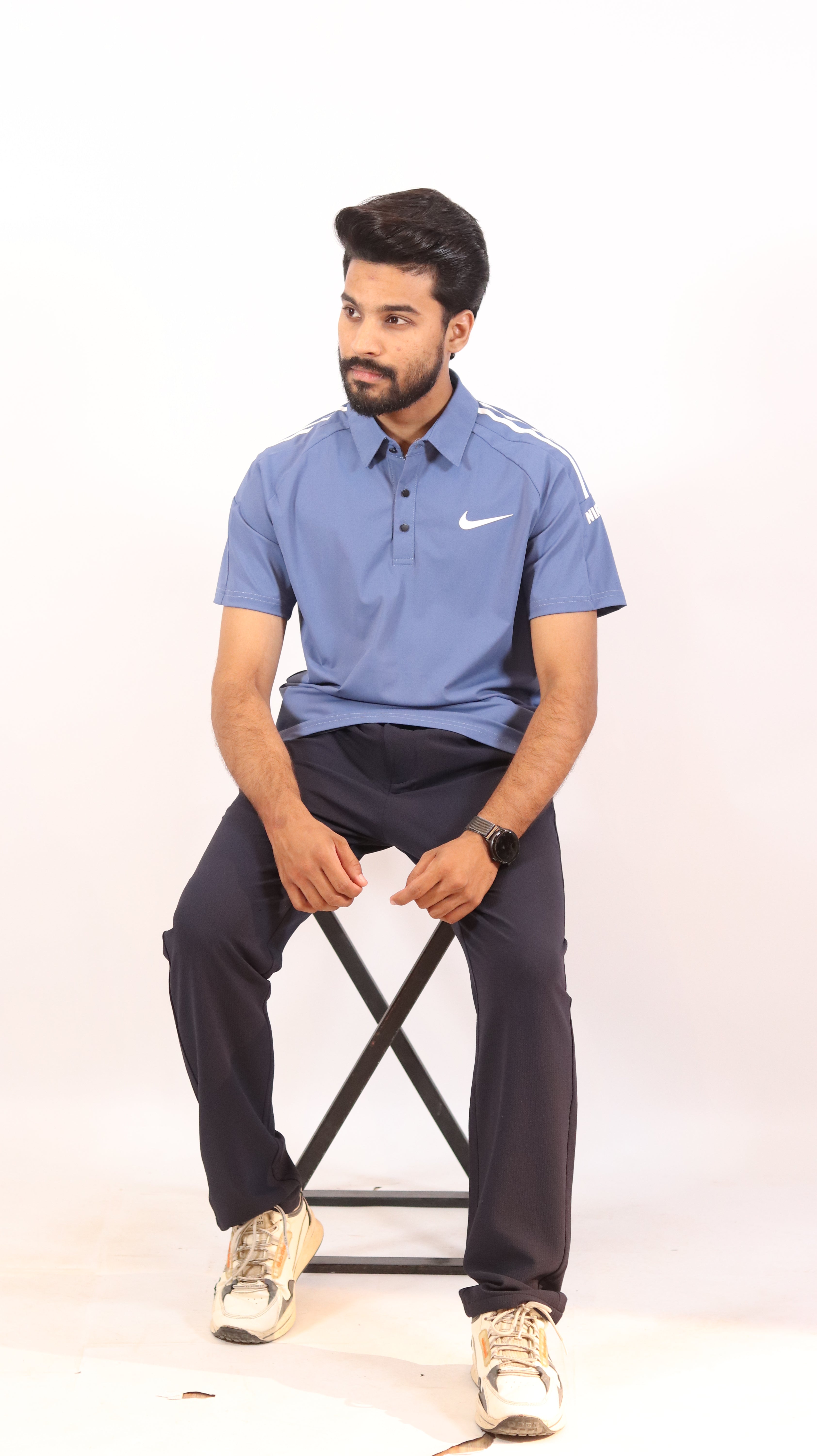 Men’s Nike Steel Blue Polo