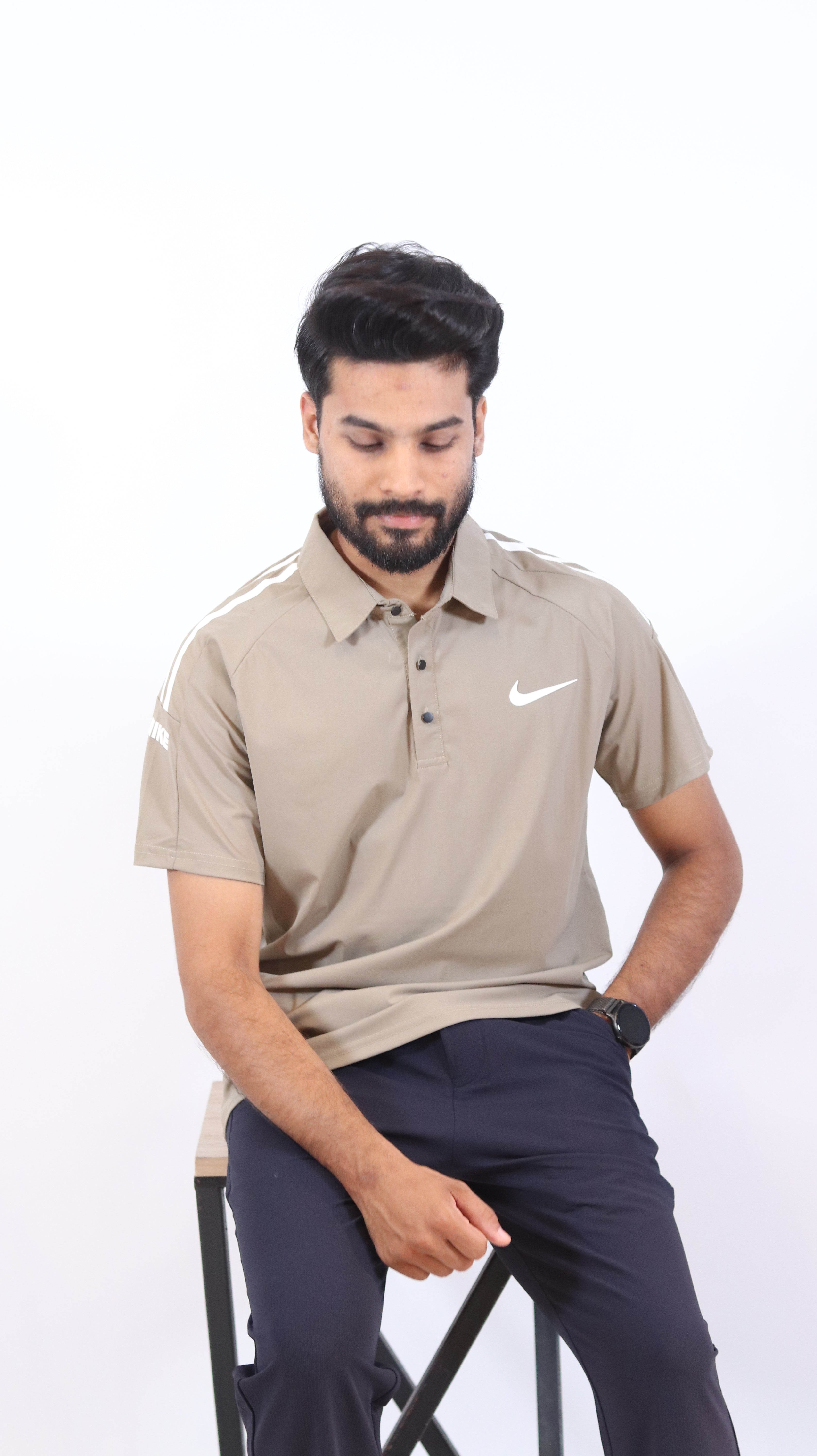 Men’s Nike Beige Polo