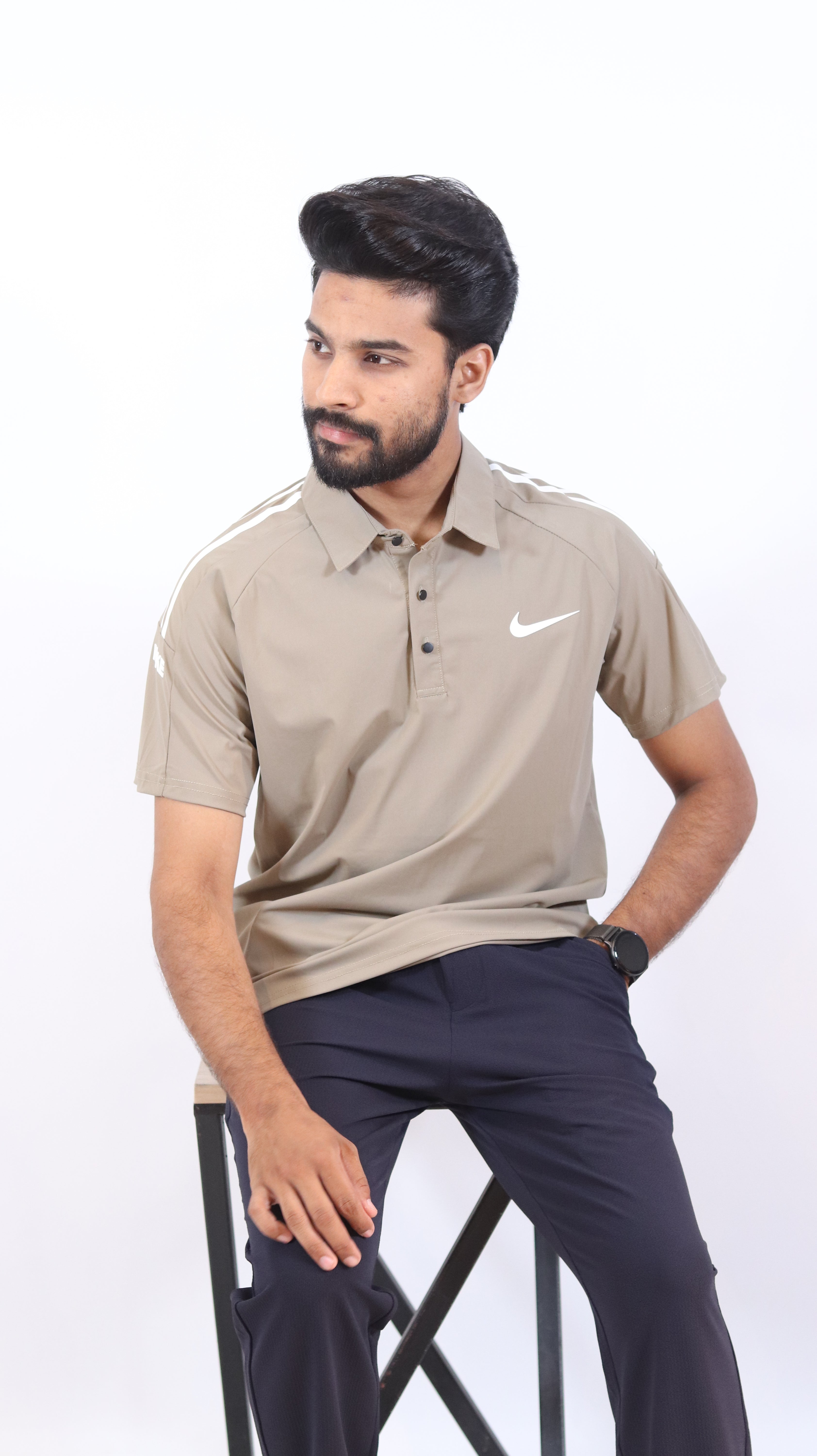 Men’s Nike Beige Polo