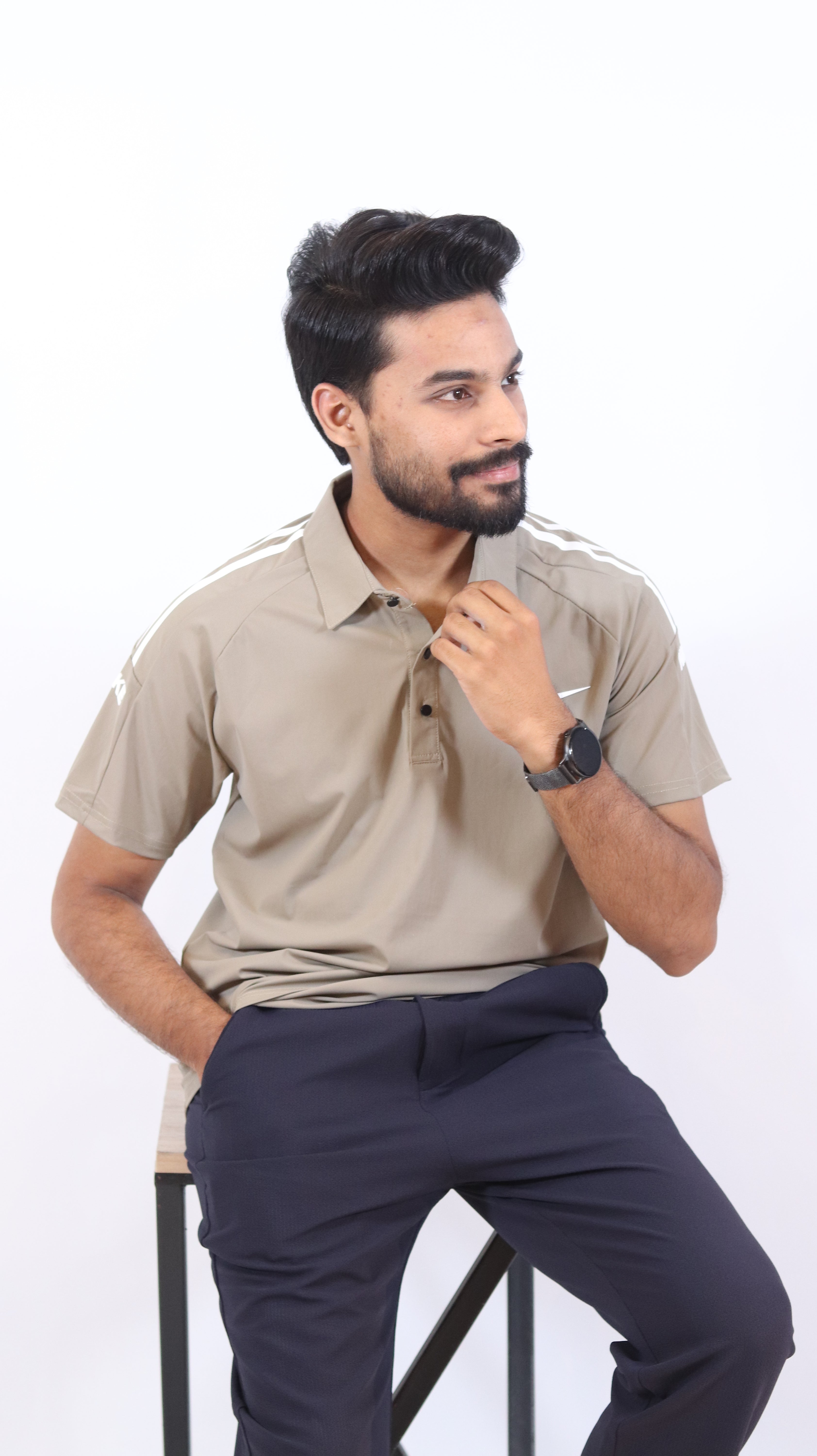 Men’s Nike Beige Polo