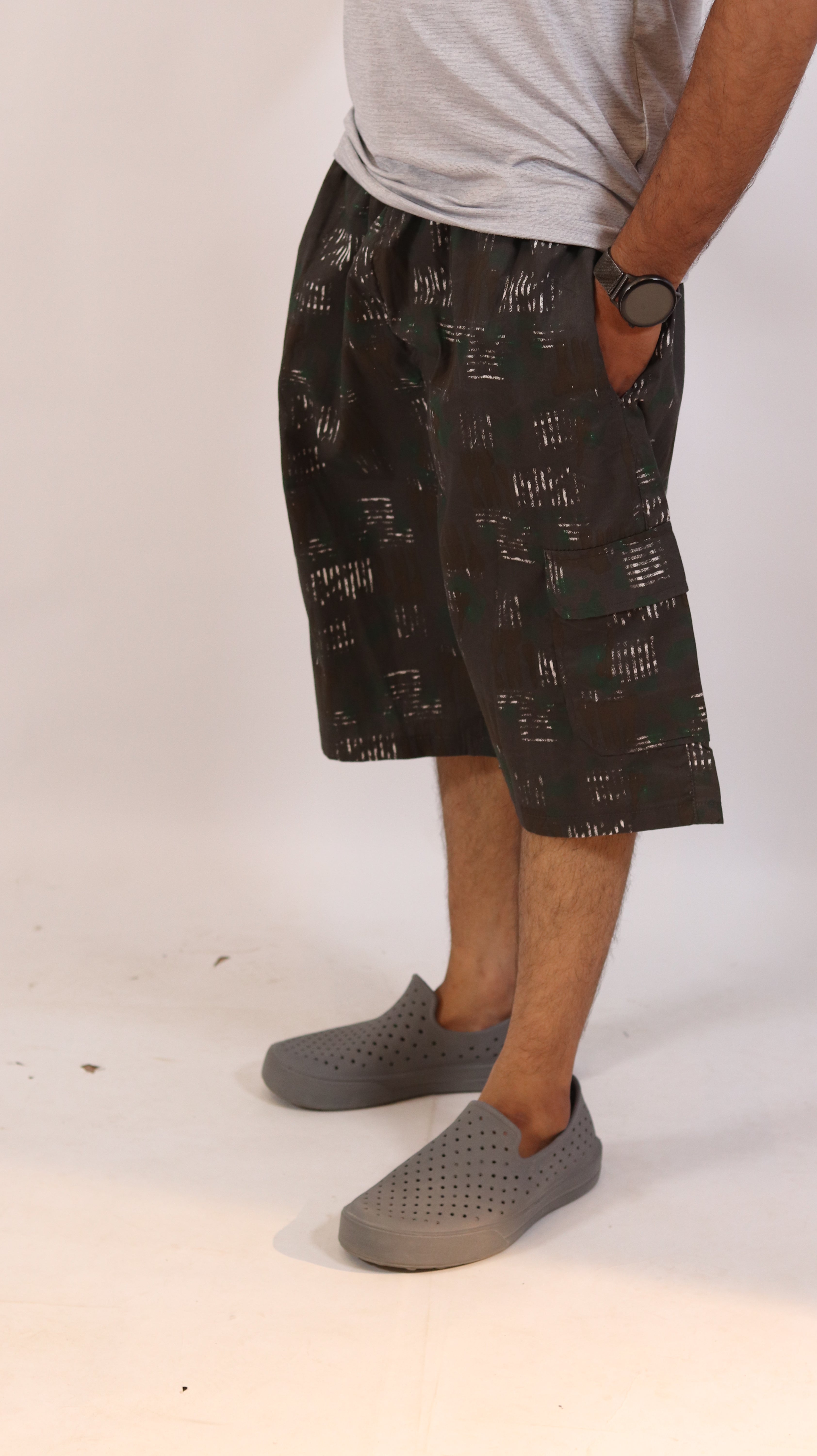 Urban Camo Printed Cargo Shorts