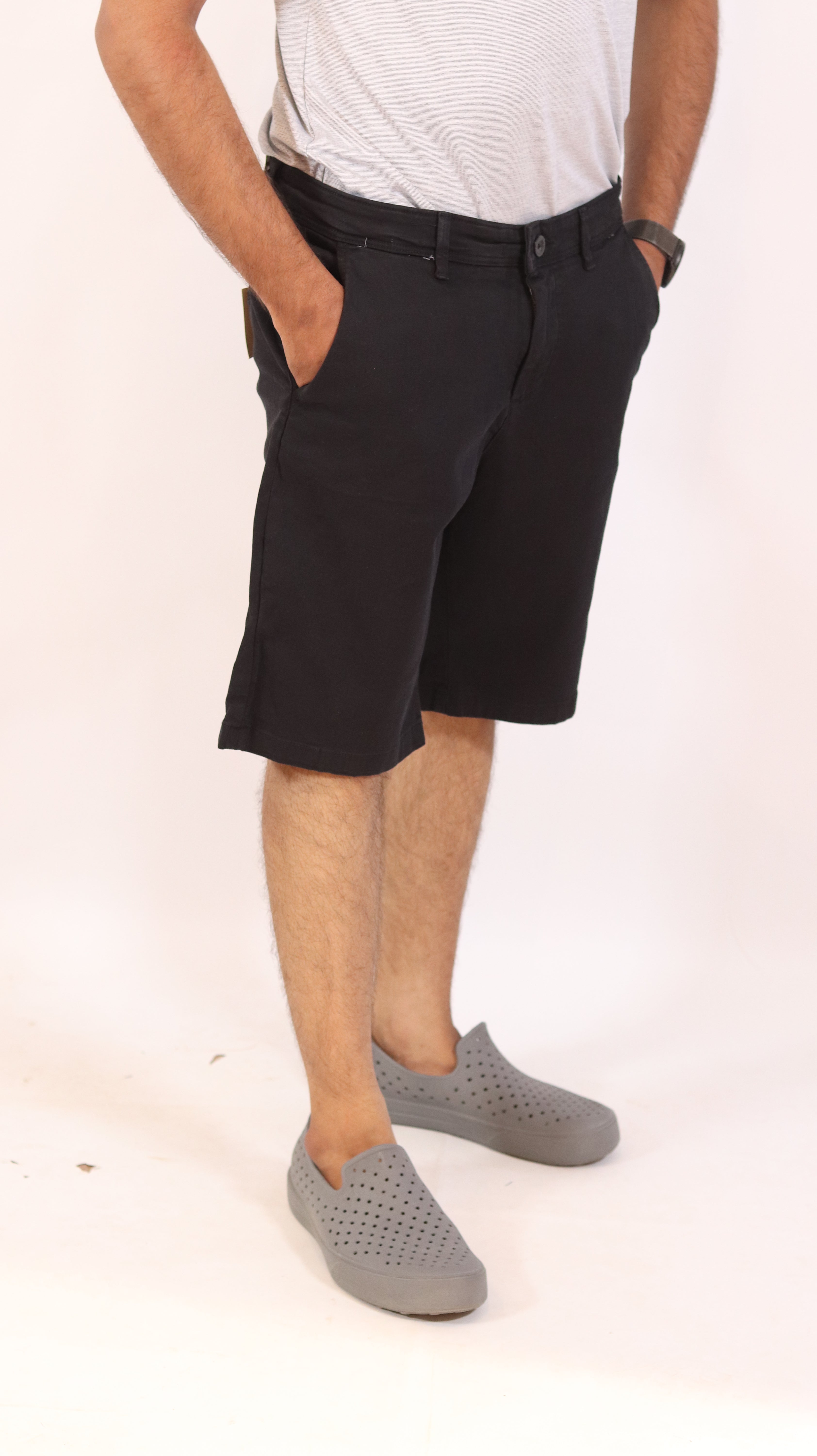 Classic Black Chino Shorts