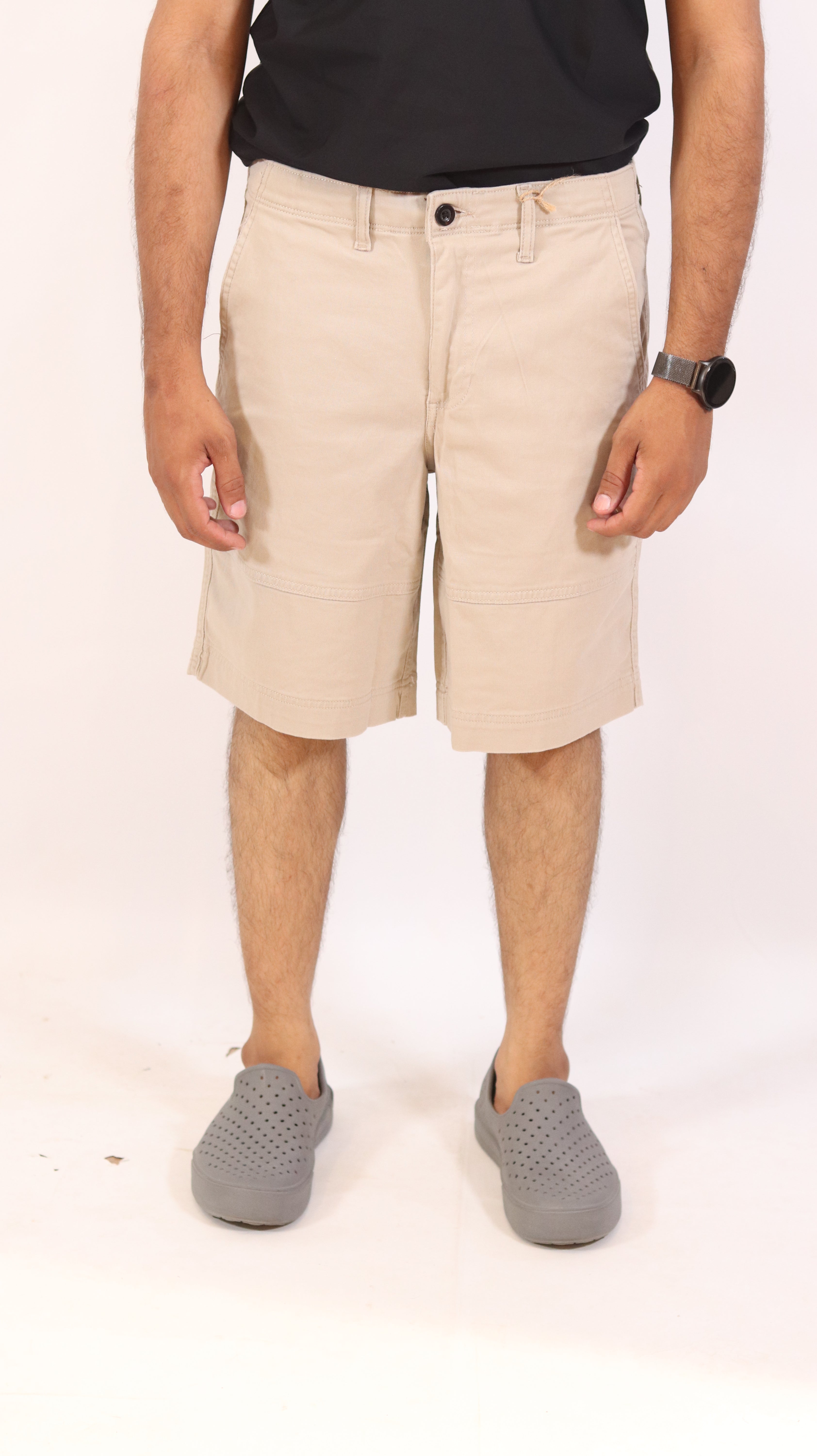 Sand Beige Utility Shorts