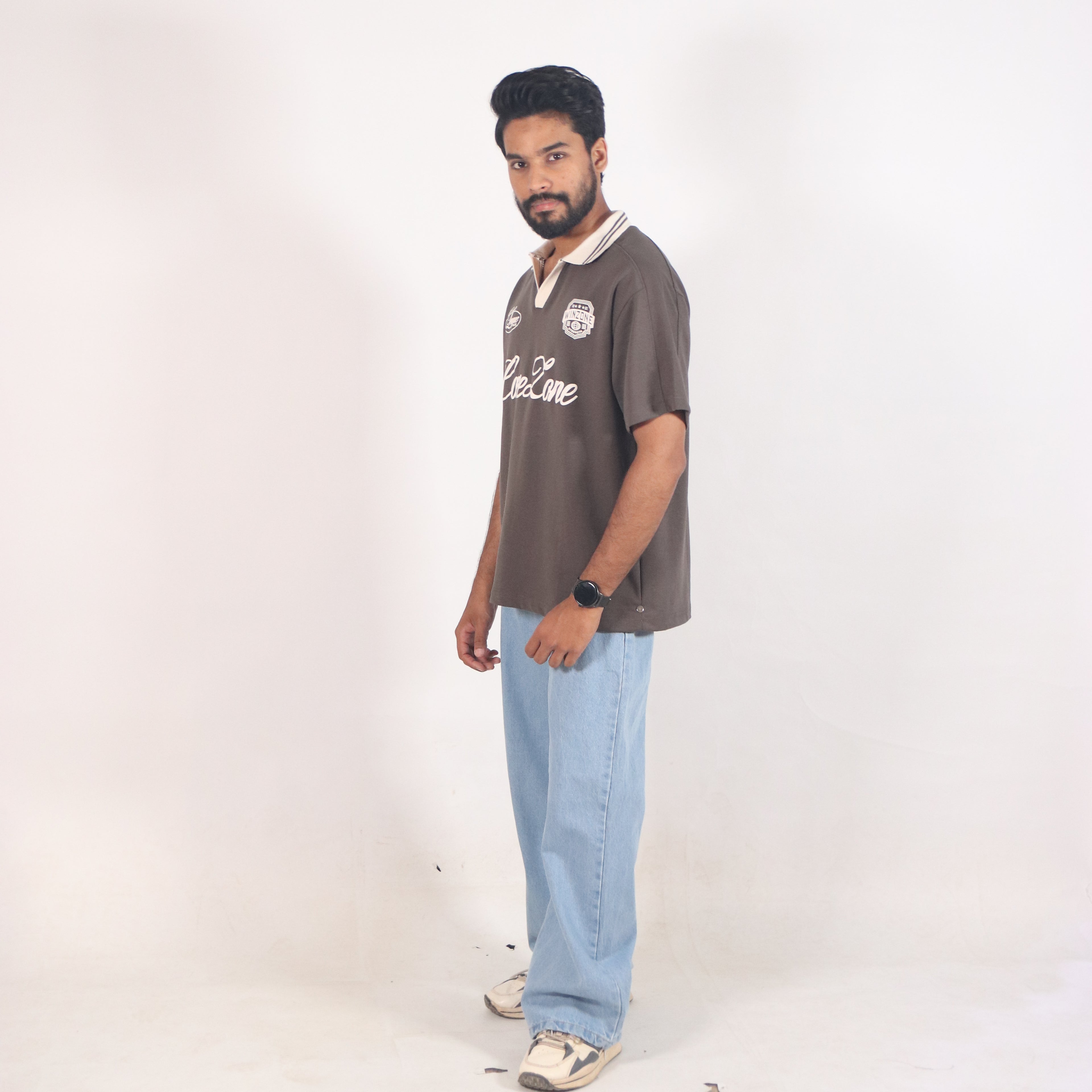 Core Zone Oversized Polo T-Shirt