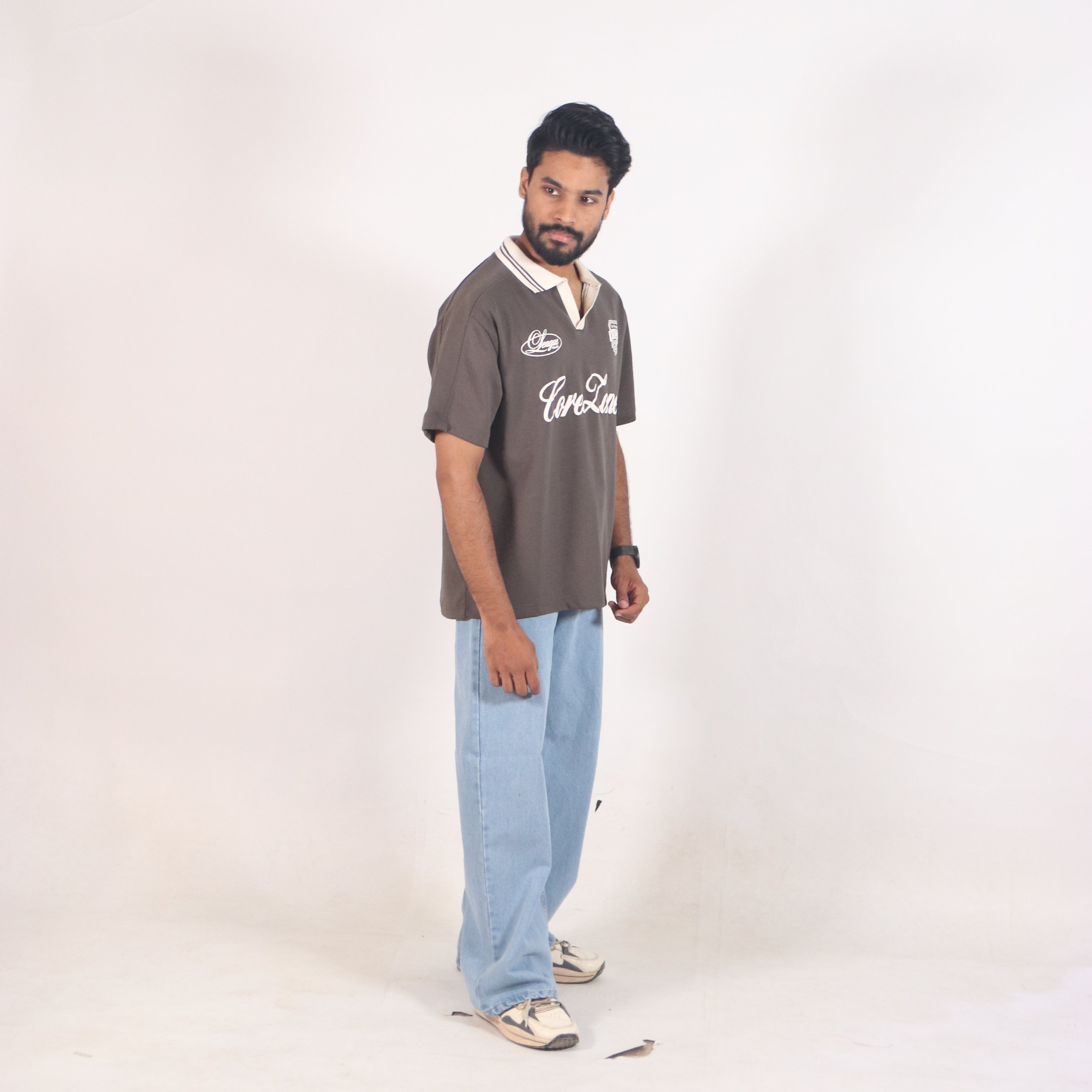 Core Zone Oversized Polo T-Shirt