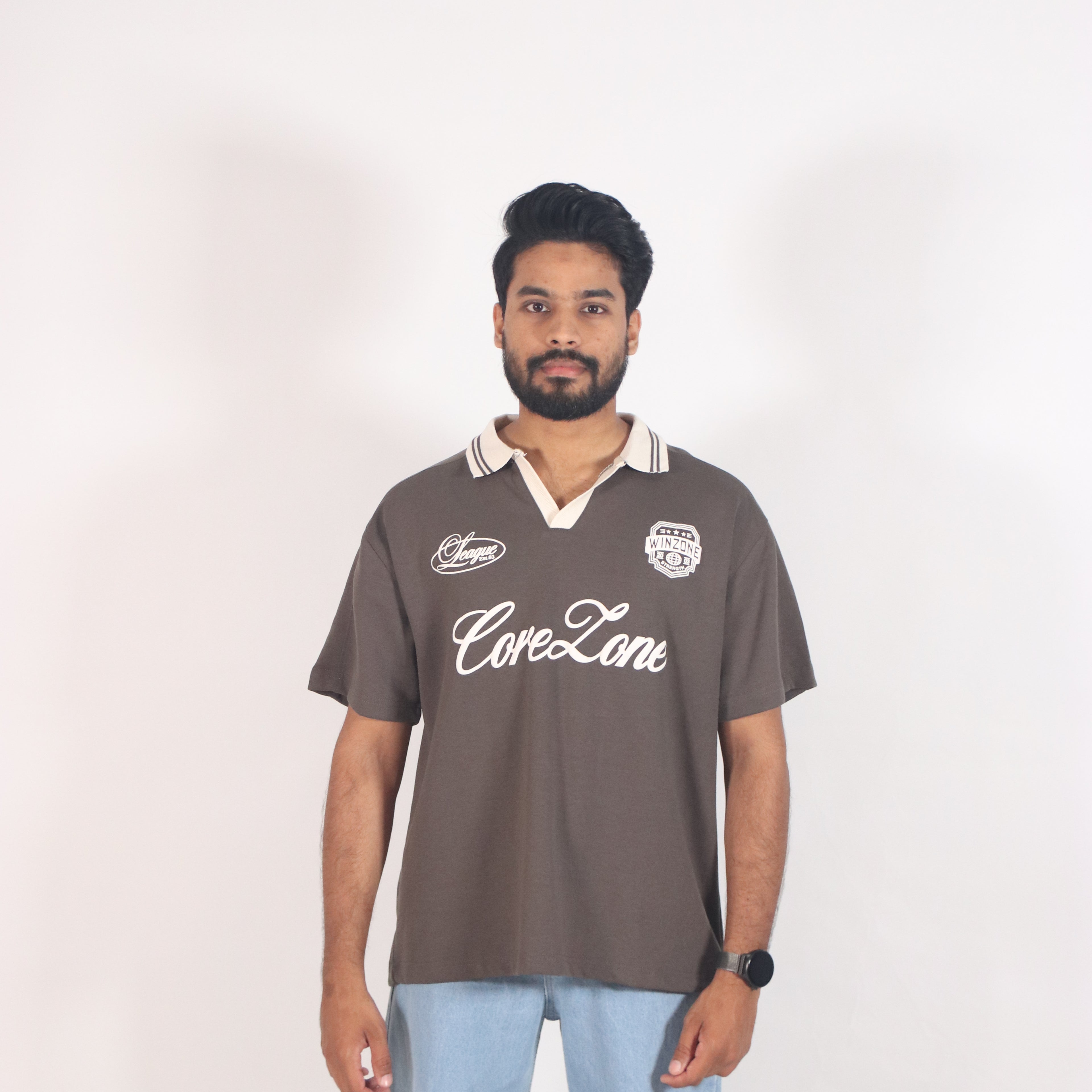 Core Zone Oversized Polo T-Shirt