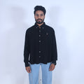 Midnight Black Relaxed-Fit Shirt