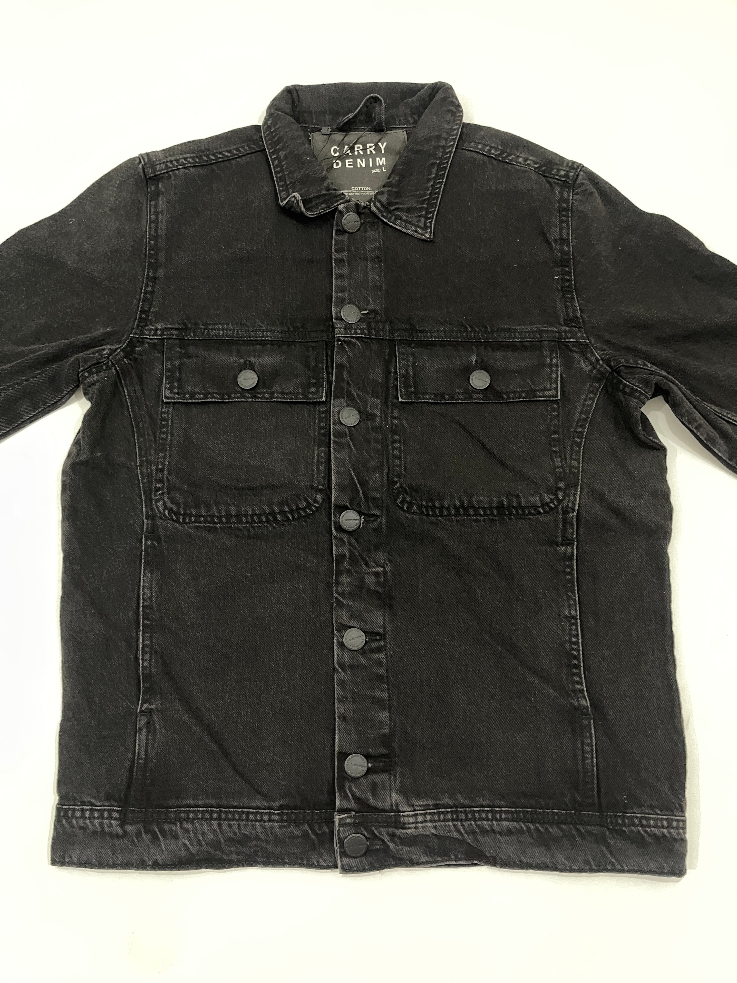 Mens Denim Jacket - Black (Carry Denim Brand)
