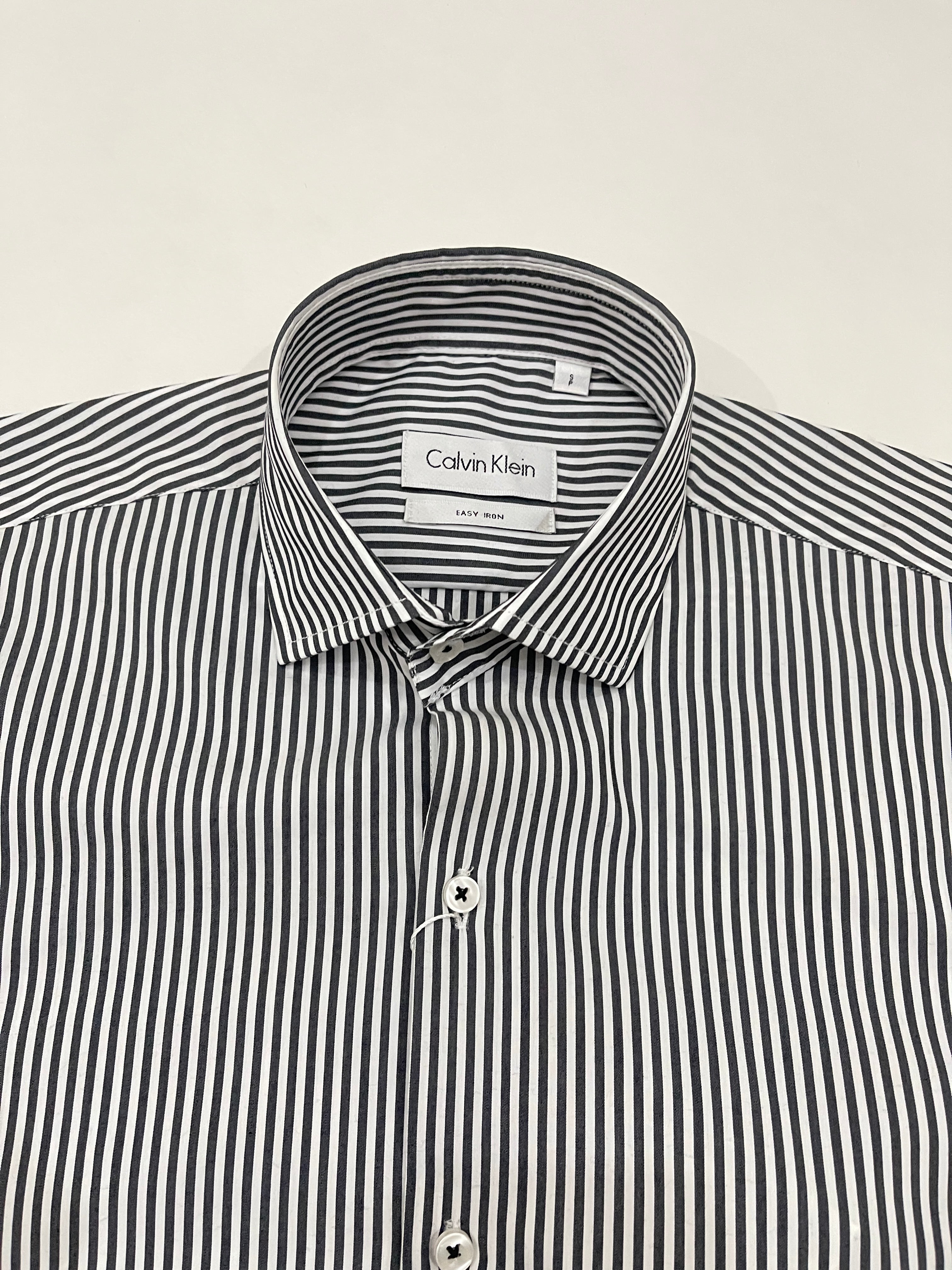 Mens Formal Shirt - Black & White (Calvin Klein Brand)