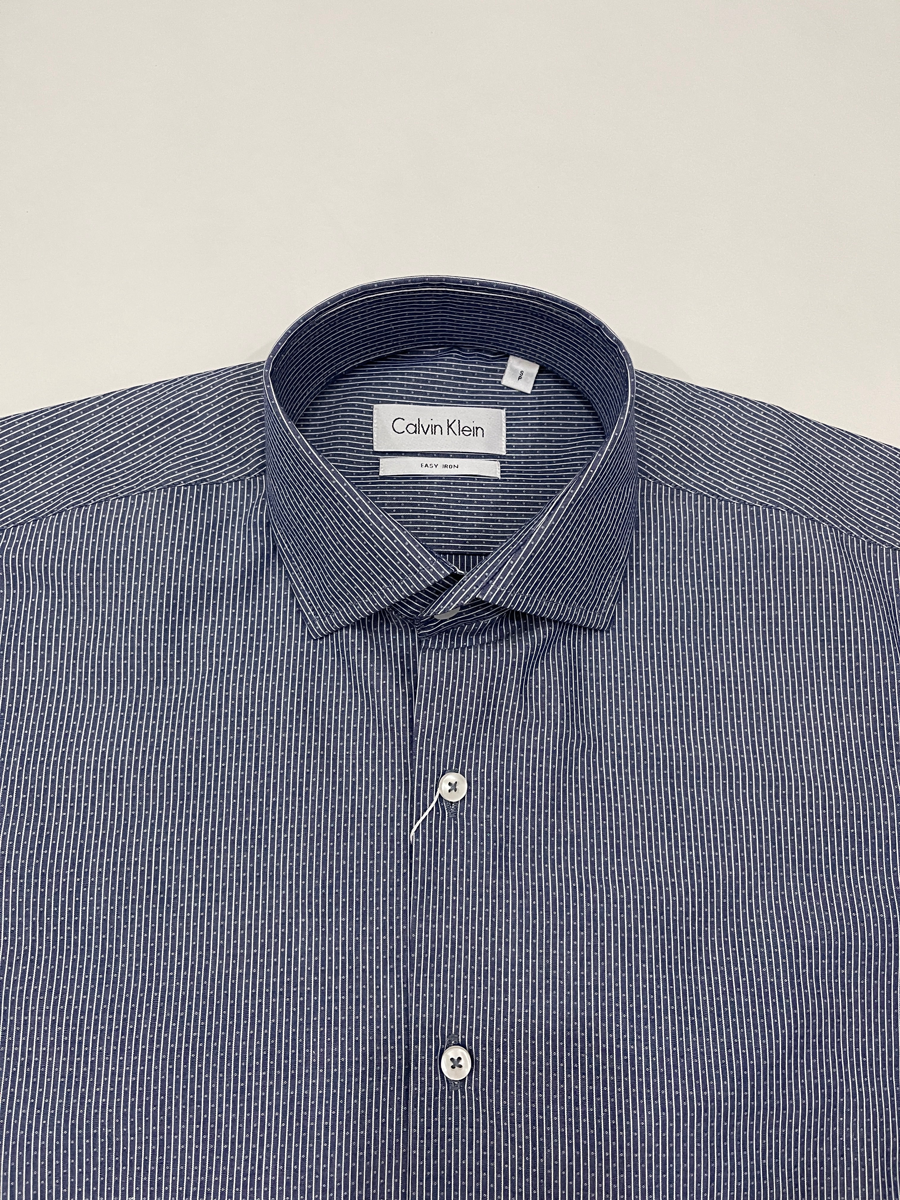 Mens Formal Shirt - Dark Blue (Calvin Klein Brand)