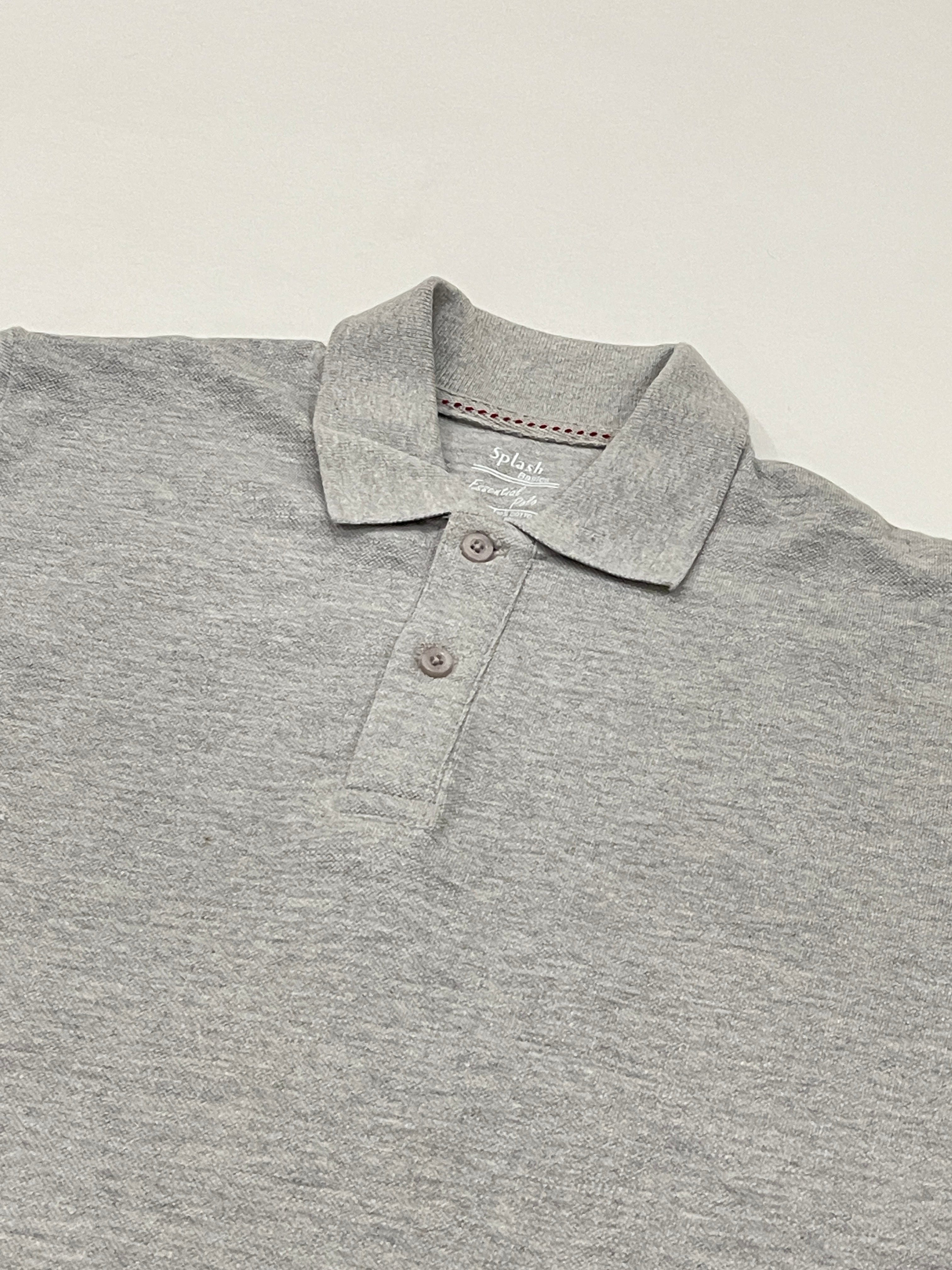 Mens Polo T-shirt - Light Gray (Splash Brand) - MPT01