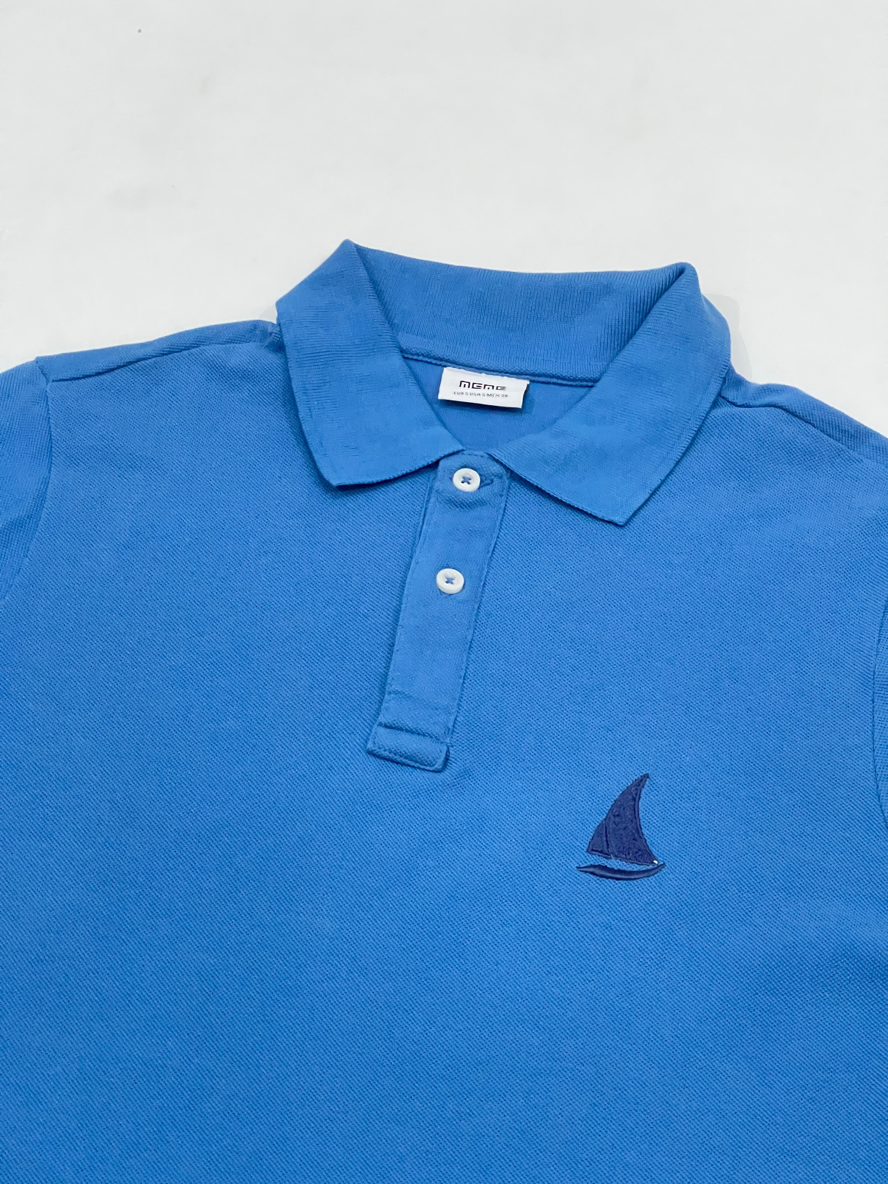 Mens Polo T-shirt - Sky Blue (Meme Brand) - MPT03